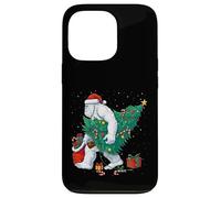 Funny Yeti Christmas Tree Lights Bigfoot Xmas Sasquatch Boys Custodia per iPhone 13 Pro