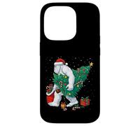 Funny Yeti Christmas Tree Lights Bigfoot Xmas Sasquatch Boys Custodia per iPhone 14 Pro