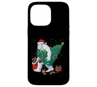 Funny Yeti Christmas Tree Lights Bigfoot Xmas Sasquatch Boys Custodia per iPhone 14 Pro Max