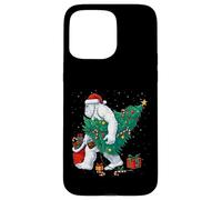 Funny Yeti Christmas Tree Lights Bigfoot Xmas Sasquatch Boys Custodia per iPhone 15 Pro Max