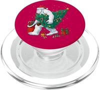 Funny Yeti Christmas Tree Lights Bigfoot Xmas Sasquatch Boys PopSockets PopGrip per MagSafe