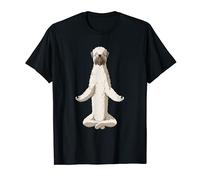 Funny Yoga Dog Irish Soft Coated Wheaten Terrier Maglietta