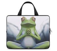 Funny Yoga Frog Custodia per computer portatile 10 pollici Business Travel Custodia protettiva per computer portatile borsa per laptop o tablet