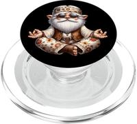 Funny Yoga Graphic For Mom Hippies With Groovy Hippie Gnome PopSockets PopGrip per MagSafe