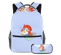 Funny Zebra Fashion Meets Function, set di 2 zaini per bambini con zaino e astuccio, borsa da viaggio grande capacità per ragazzi, ragazze e adolescenti, Multicolore#05, B：29.4x20x40cm\