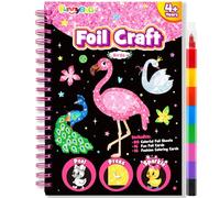 FUNNYB&G Foil Art per bambini Arte e attività artigianale: giocattoli da viaggio creativi per attività fai da te, kit fai da te per bambini | regalo bambina 4 5 6 7 8 9 anni (uccelli)