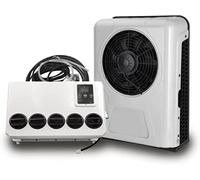 FUNNYBSG Condizionatore ;Aria per Camper da 12 Volt CC, condizionatore ;Aria per Cabina di Camion Elettrico a energia Divisa per unità CA per Camper, EAC1009.12.W, Bianco