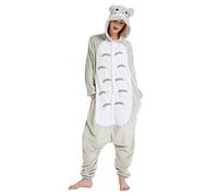 FunnyCos Pigiama intero per adulti, unisex, per Halloween, cosplay, abbigliamento da casa, Totoro, L (Fits Height 168-177cm)