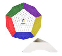FunnyGoo YuXin HuangLong 7x7 Dodekaedro 12 superficie Gigaminx Megaminx 7x12 Magic Puzzle Cube Adesivi senza supporto a cubo Stickerless