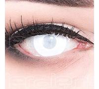 Funnylens Cieco White completo Bianche Lenti A Contatto Zombie Zombi bianco