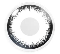 Funnylens Lenti a Contatto Colorate Con Porta Lenti a Contatto Lunatic Bianche