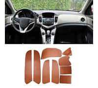 FUNOJIM Rivestimento in Pelle per bracciolo Interno portiera Auto/Pannello Centrale cruscotto, Adatto per Chevrolet Cruze 2009, 2010, 2011, 2012-2015