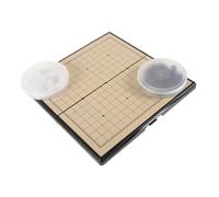 FUNOMOCYA 1 Set Magnetico e Del Go con Scacchiera Standard per Principianti Facile da Riporre e Pratico Include Scatola per Conservazione e Antiscivolo