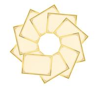 FUNOMOCYA 10 fogli Carta per Certificati Pergamena Vuota Stampabile e Scrivibile con Elegante Carta per Diplomi e Adatta per Scuola e Ufficio