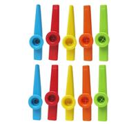 FUNOMOCYA 10 pezzi Kazoos Colorati per Strumento Musicale Portatile Facile da Suonare come Regalo per Amanti della Musica e Gadget per Musicisti Materiali Resistenti e Colore Casuale