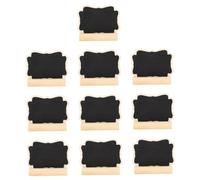 FUNOMOCYA 10 pezzi Mini Lavagnette in con Supporto Lavagna Nera Spessa e Robusta per Segnaposto Matrimonio e Decorazioni Buffet Ristorante per Eventi e Casa