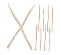 FUNOMOCYA 10 Pezzi Serpenti Snodabili in Legno Naturale 30 CM Giocattoli Flessibili a Forma di Serpente per Decorazioni Halloween Scherzi Divertenti