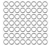 FUNOMOCYA 100 pezzi Anelli Inossidabili O-shaped Doppia Girella per Pesca Resistente Antiruggine per Attrezzatura da Pesca