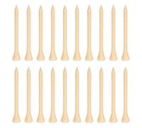 FUNOMOCYA 100 Pezzi Tee da Golf in Legno Naturale Supporti per Palline Leggeri e Durevoli Accessori Golf per Allenamento Outdoor Pioli Resistenti per Colpi Precisi