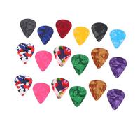 FUNOMOCYA 100pezzi Plettro in Plastica Di Ricambio Per Chitarra Plettro Per Basso Per Chitarra Acustica e Per Ukulele Forma Tradizionale Resistente e Flessibile Per Ogni Esecuzione