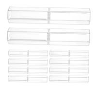 FUNOMOCYA 10pezzi Astuccio Trasparente per Penne Espositore in Acrilico Esagonale Contenitore Vuoto per Matite Portapenne Singolo Scatola Regalo per Penne