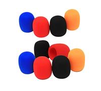 FUNOMOCYA 10pezzi Coperture Microfono Antivento Per Microfoni Colori Random Per Registrazioni e Ktv Riduzione Rumori e Saliva Facili Usare