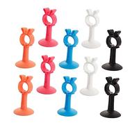 FUNOMOCYA 10pezzi Fermaporte Ventosa in Silicone per Porte Protettore Sicuro Antiribaltamento Blocca Porte Senza Forare Adatto per Maniglie Interne e Finestre Protezione Pareti