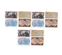 FUNOMOCYA 12 Miniature Doll House Wall Decor Maps Scale Paper Map Models For Small Mini Home Decoration Lovely Stylish Mini House Accessories