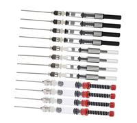FUNOMOCYA 12 Pezzi Assorbente per Stilografica in Acciaio Inossidabile e Plastica Riempitivo Molla Ergonomico Stilografica Filler per Scuola e Ufficio