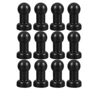 FUNOMOCYA 12 Pezzi Copritubi per Gioco Gonfiabile Forma di Sfera Coperture per Terminali Pali Recinzione Protezione Sicura per estremità Tubi Rete Gioco Accessori Sostitutivi Neri