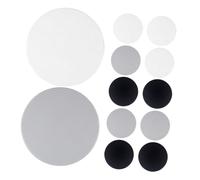 FUNOMOCYA 12 Pezzi Protezione Parete per Maniglie Porte Paracolpi Rotondi in Silicone Autoadesivi Antiurto e Silenziosi per Casa Ufficio Bagno Camera