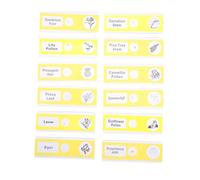 FUNOMOCYA 12 pezzi Vetrini Microscopio per Campioni di Botanica in Preparati Sicuri e Chiari per Educazione Biologia Base per Studenti Principianti e Scuola Casa