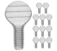 FUNOMOCYA 12 viti a testa zigrinata in acciaio inox per friggitrice ad aria, forchetta per girarrosto, kit di spiedini, accessori da forno per distribuzione uniforme del calore, facile manutenzione