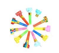 FUNOMOCYA 120 Fischietti Colorati per Feste Rumorosi Giochi Compleanno Gadget Party Favor Cheerleader Accessori Eco Friendly Plastica Colore Casuale Colore Casuale