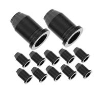 FUNOMOCYA 12pezzi Ghiere Per Chitarra Corde in Nero Per Montaggio Rapido e Affidabile Accessori Per Chitarra Elettrica e Basso Design