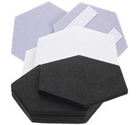 FUNOMOCYA 12pezzi Pannelli Acustici Esagonali in Feltro Pannello Isolante Acustico Strumento Di Riduzione Del Rumore Per Pareti Soffitti e Porte Materiale Fonoassorbente