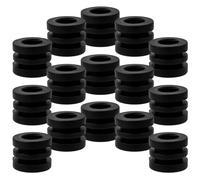 FUNOMOCYA 16 pezzi Gommini per Biliardino Tavolo Guarnizioni Ammortizzanti per Calcio Balilla Esterno Rondelle Anti-usura Piccole e Leggere per Parti di Gioco Tavola Calcio