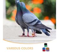 FUNOMOCYA 18 Anelli in Alluminio per Piccioni Codice Colore Fasce Aperte per Zampe di Uccelli da Allevamento e Gare Anelli di Identificazione Resistente alle Intemperie per Piccioni