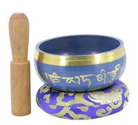 FUNOMOCYA 1set Ciotola Cantante Per Meditazione Yoga Set Completo Con Cuscino e Martelletto Accessorio Per Pratiche Buddhiste Suono Calmo e Rilassante