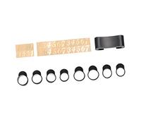 FUNOMOCYA 1set Coperture Per Dita Antiscivolo e Adesivi Per Note Per Steel Tongue Drum Manicotti Per Dita Adesivi e Porta Bacchette Strumento Percussione Per Pratiche Lunghe e Precise