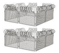 FUNOMOCYA 2 Impostati Recinzioni Miniature in Plastica per Scena di Guerra e Micro Paesaggi Recinto da Fattoria Sicuro e Facile da Montare per Diorami e Giocattoli