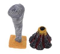 FUNOMOCYA 2 Modelli Disastri Naturali Volcanici e Tornado Gioco Educativo Interattivo per Scultura Realistica per Apprendimento Scientifico e Sviluppo Kit Didattico Resistente per Casa