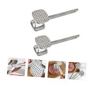 FUNOMOCYA 2 Pezzi Batticarne Faccia con Chiodi e Piatto Martello Carne Ergonomico per Intenerire e Appiattire Bistecche e Braciole Piccolo Medio Facile da e Maneggevole