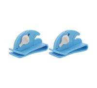 FUNOMOCYA 2 Pezzi Blu Tagliapalloncini in Plastica e Acciaio Inossidabile | Uso a Mano, Si Aggancia alla Cintura, Protegge da Tagli Accidentali, per Lunghe Sessioni Creative