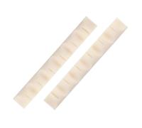 FUNOMOCYA 2 Pezzi Bone Acoustic Guitar Nuts Wide Neck Slot For Folk Guitar Wear-resistant Bridge Parts Easy Installation For Enhanced Sound Quality