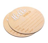 FUNOMOCYA 2 pezzi Cartello Annuncio Nascita in Targhetta per Foto con Annuncio Nascita Resistente e Facile Usare