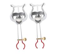 FUNOMOCYA 2 pezzi Clip Spartiti Musicali per Tromba Supporto Portatile in Metallo Resistente Vento e Vibrazioni Morsetto Regolabile per Clarinetto Oboe e Bande da Marcia