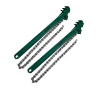 FUNOMOCYA 2 Pezzi Di Strumento Per Filtro Dell'Olio Pinza Per Tubi A Catena Per Impieghi Gravosi Chiave Per Filtro Dell'Acqua In Metallo