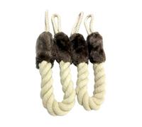 FUNOMOCYA 2 pezzi Fermaporta con Antimorso per Maniglie e Finestre Protezione Antiurto e Usura Facile Usare Colore con Estremità Marrone