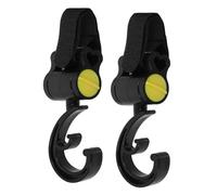 FUNOMOCYA 2 pezzi Ganci Passeggino Portaborse Multifunzionali Facili da Installare Senza Forare Accessori Pratici e Leggeri per Carrozzina e Borsa Ragazzo Ragazza